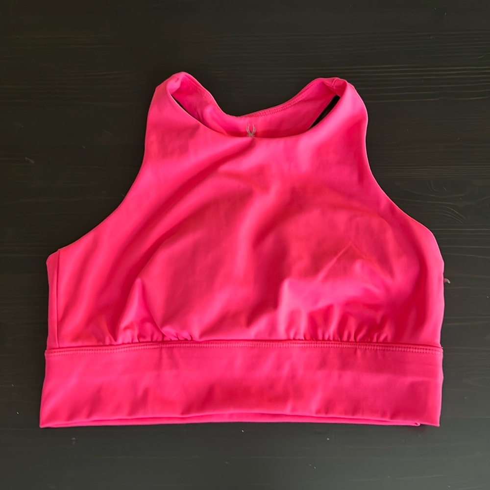 Spyder sports bra size medium in neon pink EUC no flaws